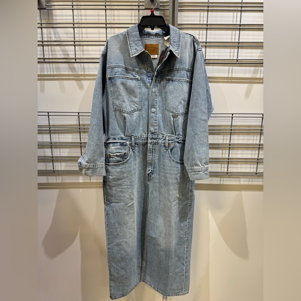 Levi's Premium Blue Denim with Brown Leather Patch